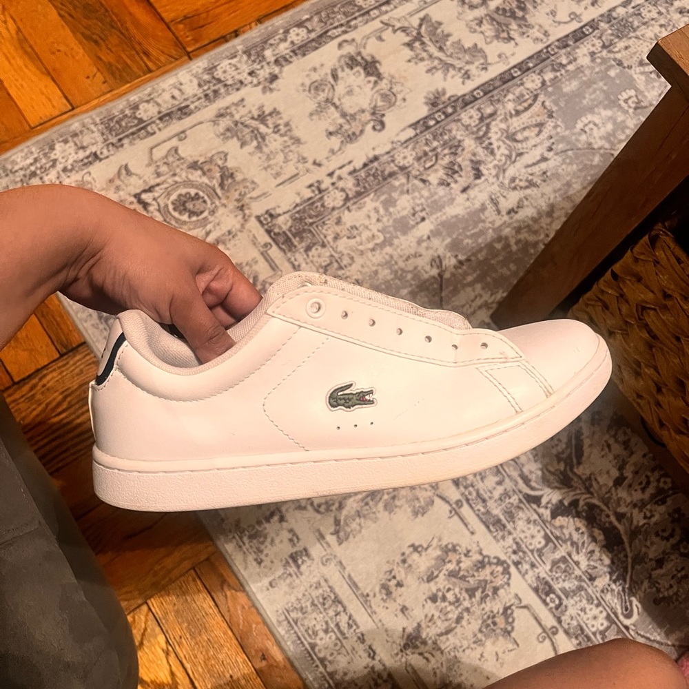Lacoste white shoes